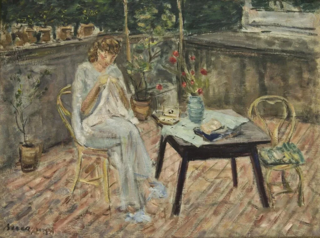 În așteptarea soțului de la lucru, by Dimitrie Berea, 1939