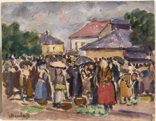 Oameni la târg, by Dimitrie Ghiață