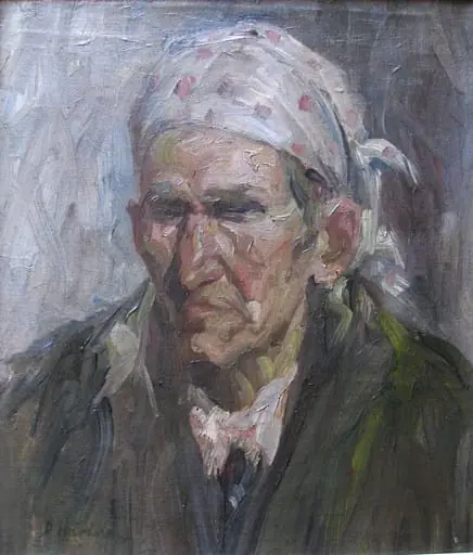 Portret de bătrână, by Dimitrie Hârlescu