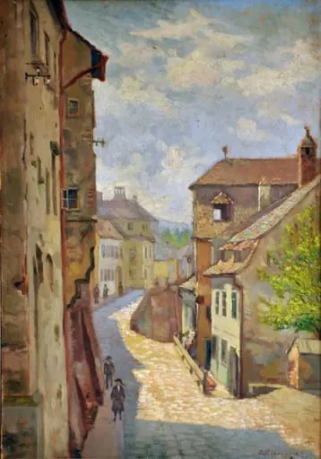 Vedere din Sibiu, by Dimitrie Nicolae Cabadaieff