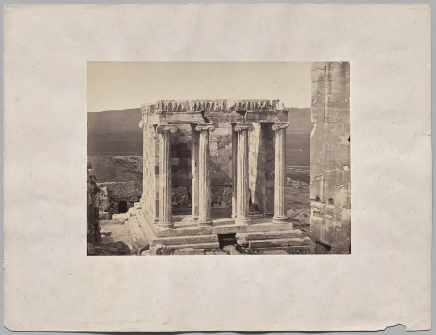 Temple of Athene Nike. Venus Victrix—Wingless Victory, by Dimitrios Constantin, 1858