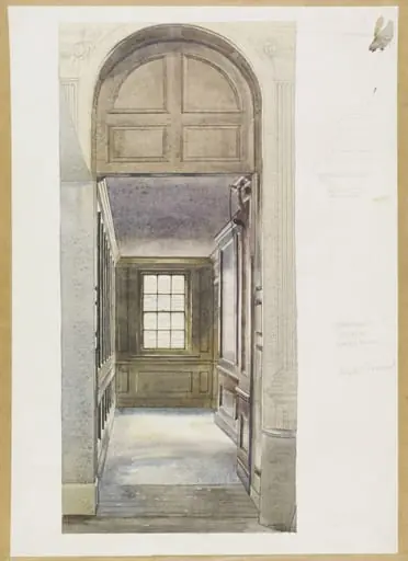 A panelled passage-way, Geffrye's Museum, Shoreditch, by Dimond