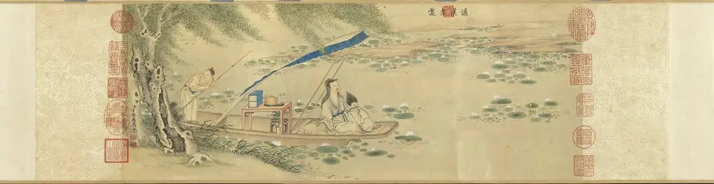 Depiction of One's Love for Lotus, by Ding Guanpeng