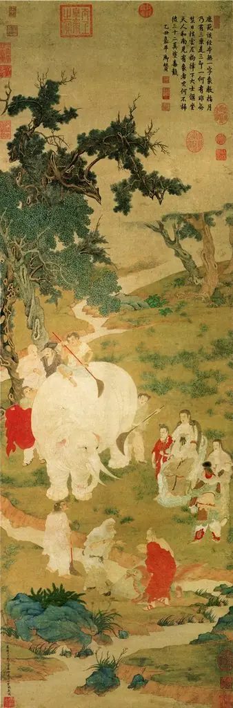 Watching the Washing of the Elephant, by Ding Yunpeng
