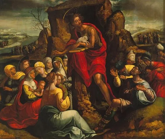 Preaching of Saint John the Baptist, by Diogo de Contreiras, unspecified, 1554