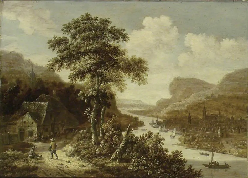 River Landscape, by Dionys Verburg