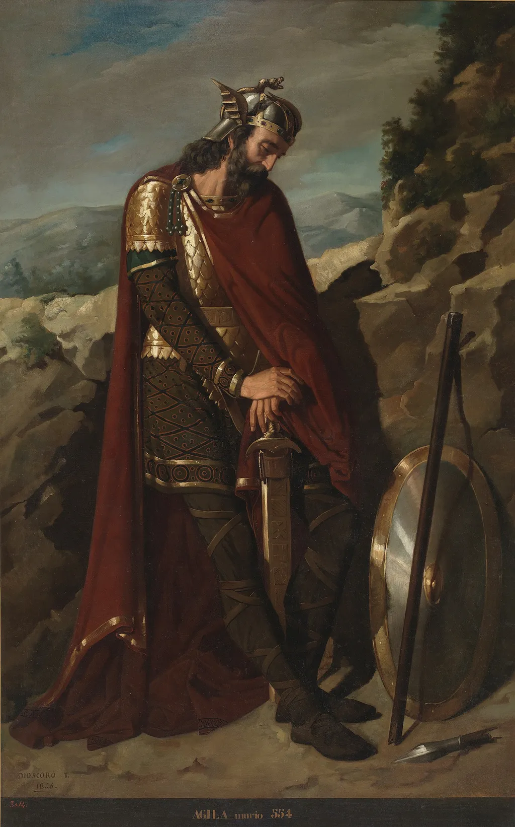 Agila I, by Dióscoro Puebla, oil, 1856