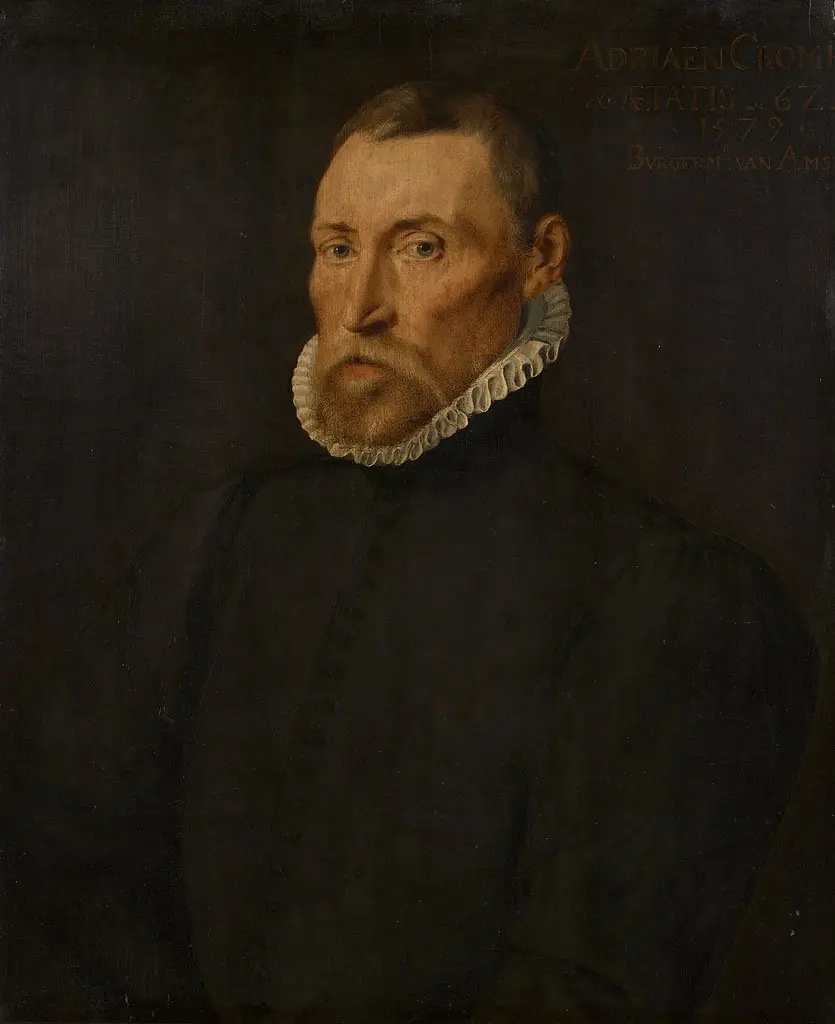 Portrait of Adriaen Cromhout (d.1588), by Dirck Barendsz.