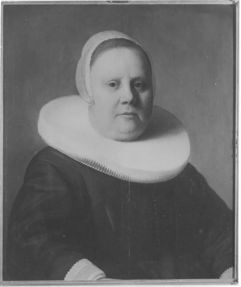 Portrait of a Woman, by Dirck Carbasius, oil, 1640