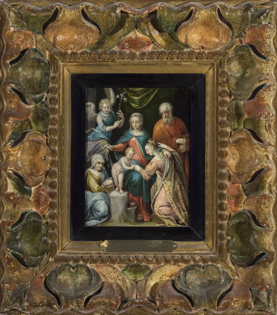 Mystical marriage of St. Catherine, by Dirck de Quade van Ravesteyn