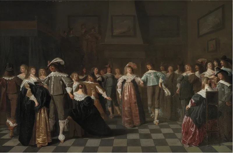 A Ball, by Dirck Hals, oil, 1643