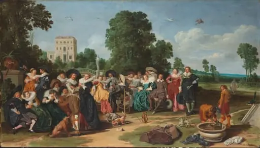 De buitenpartij, by Dirck Hals