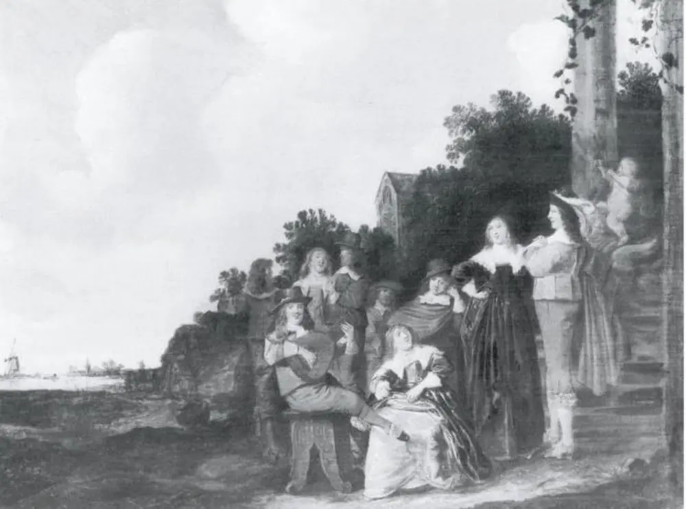 Family Group in a Landscape, by Dirck Hals