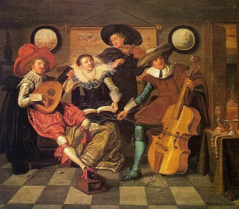 Home Concert, by Dirck Hals
