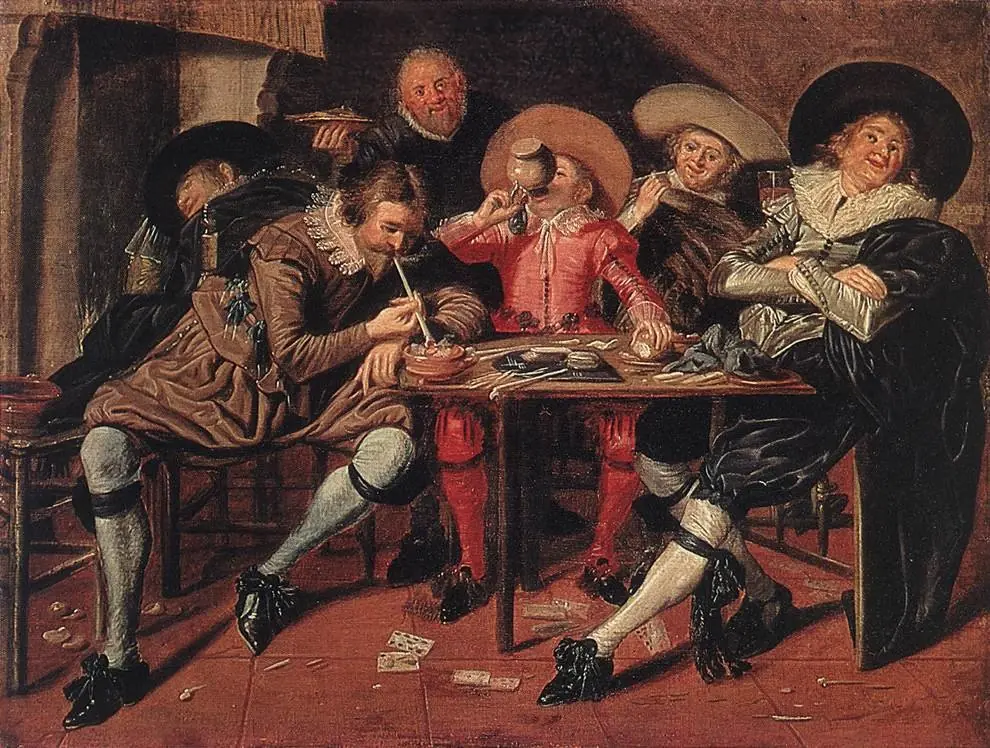Merry Company in a Tavern, by Dirck Hals
