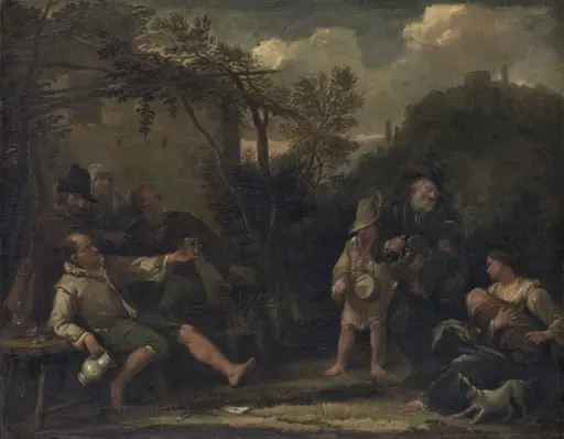 Merry Company, by Dirck Helmbreker