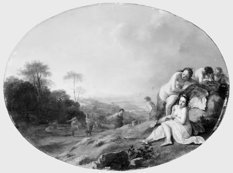 Nymphs in a Landscape, by Dirck van der Lisse