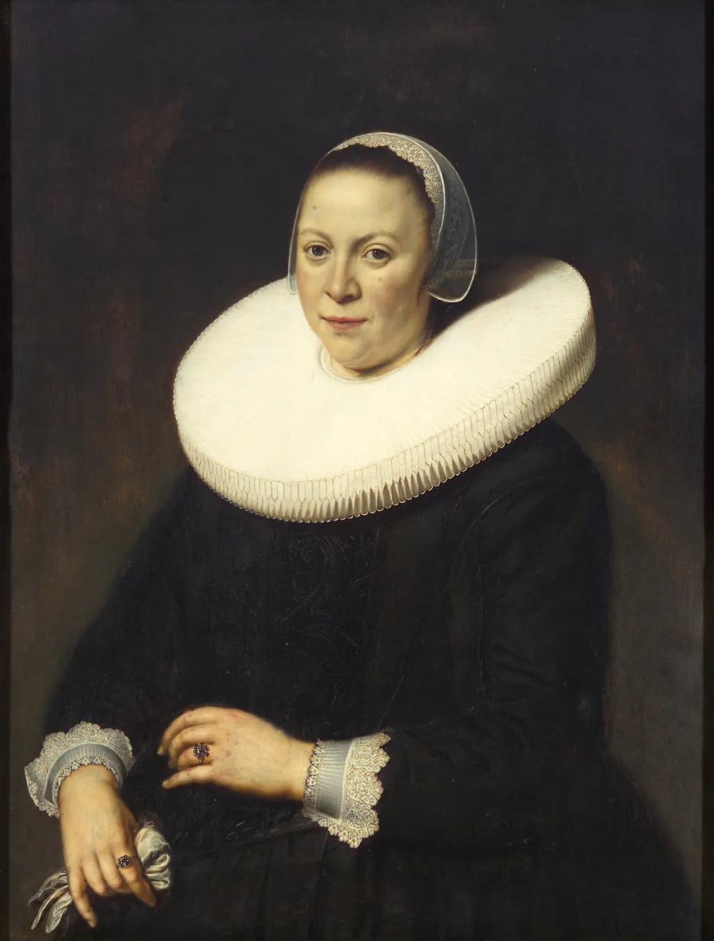 Anna Heinz von Jaden, Gemahlin des Casanova del Monte Turris, by Dirck van Santvoort, oil, 1639