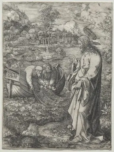 Jesus Calling to St. Peter and St. Andrew, by Dirck Vellert