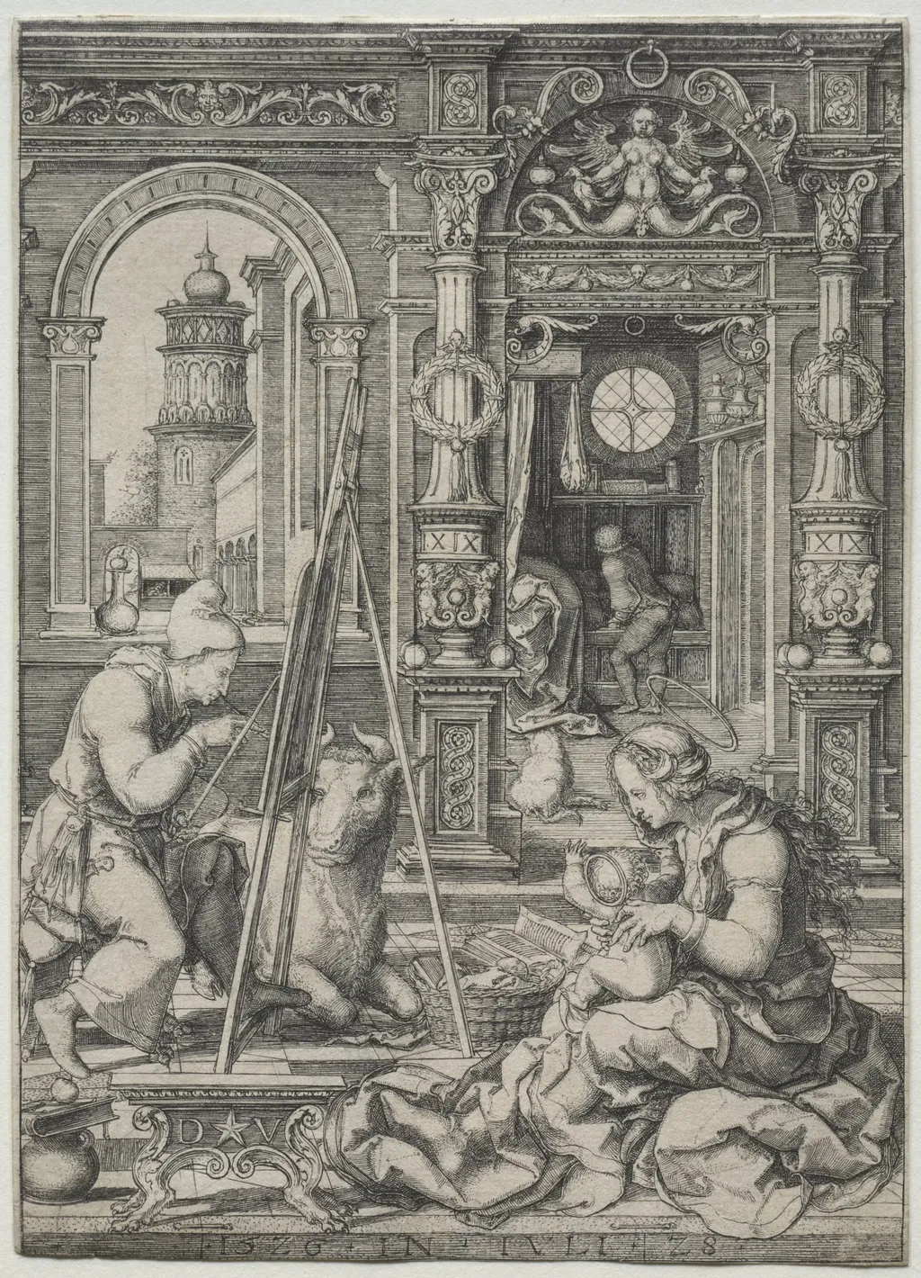 St. Luke Painting the Virgin, by Dirck Vellert, 1526