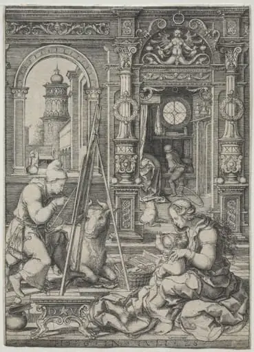 St. Luke Painting the Virgin, by Dirck Vellert
