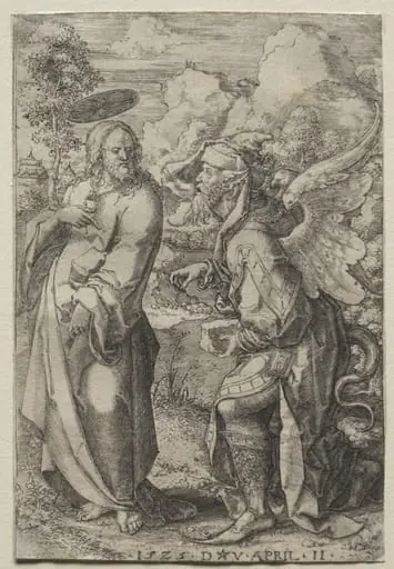 Temptation of Christ, by Dirck Vellert
