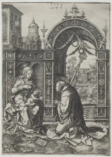 The Vision of St. Bernard, by Dirck Vellert