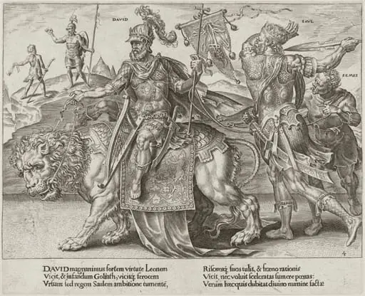 The Triumph of David, by Dirck Volckertz Coornhert