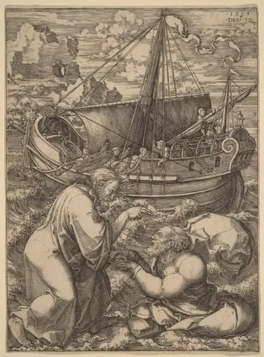 Saint Peter Walking on the Water, by Dirk Jacobsz Vellert
