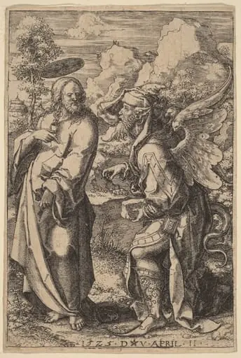 The Temptation of Christ, by Dirk Jacobsz Vellert