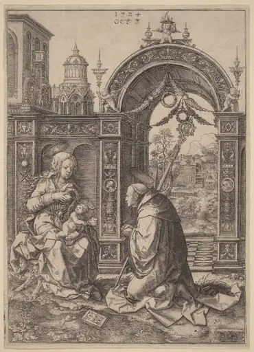 The Vision of Saint Bernard, by Dirk Jacobsz Vellert