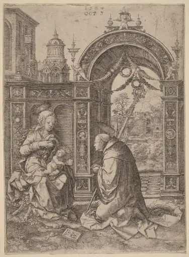 The Vision of Saint Bernard, by Dirk Jacobsz Vellert