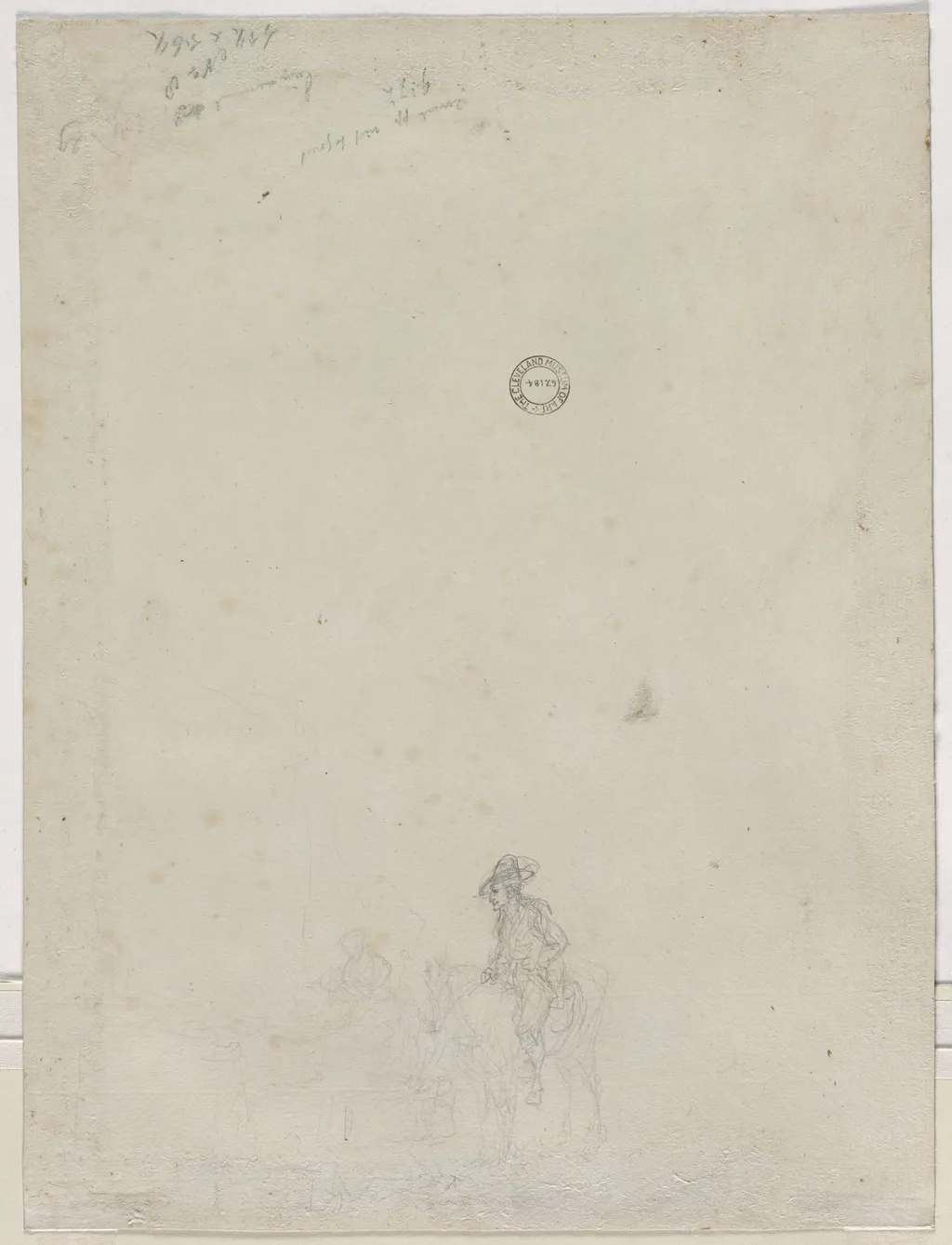 Sketch of Peasants at a Fountain (verso), by Dirk Langendijk, 1784