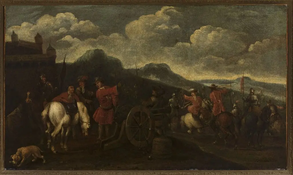 A battle scene, by Dirk Maas