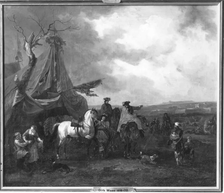 Lagerleben, by Dirk Maas, unspecified, 1694