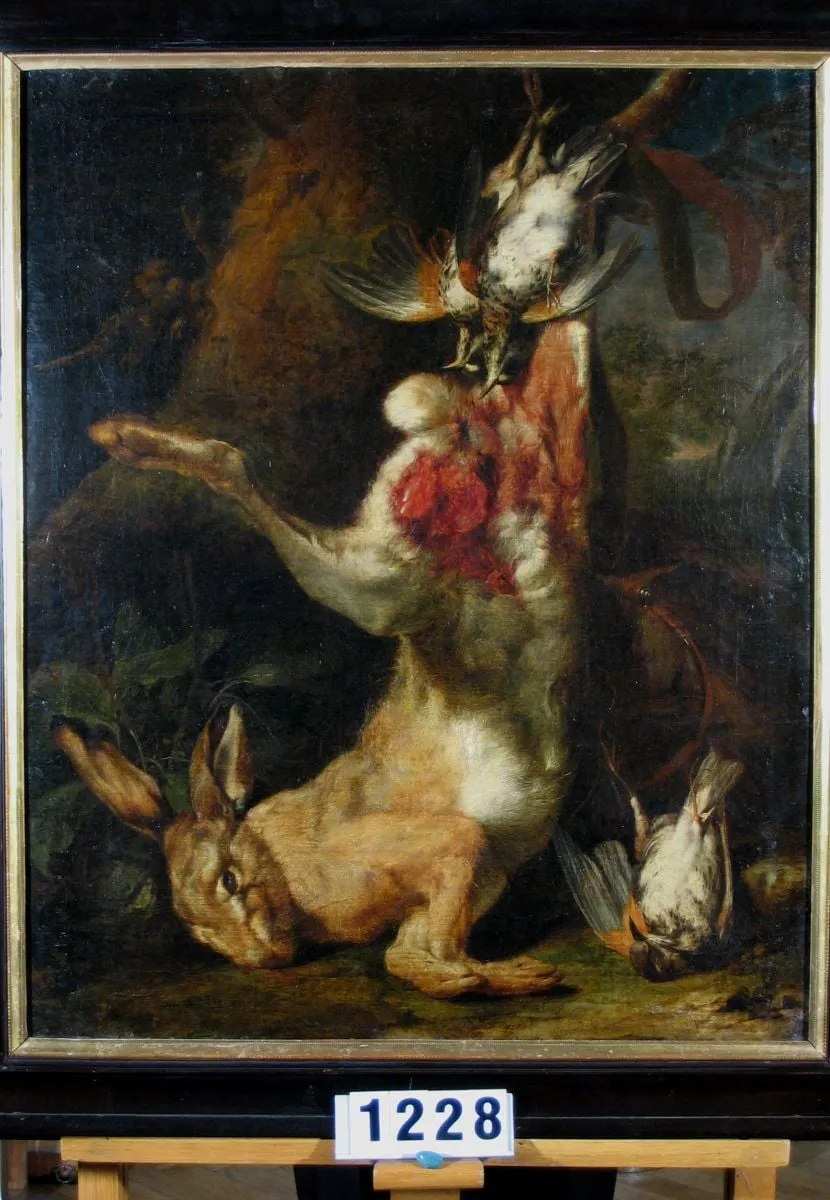 Vânat mort, by Dirk Valkenburg, unspecified, 1708