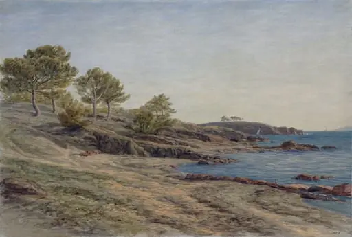 Coast scene at St Raphael in France, by Ditchfield