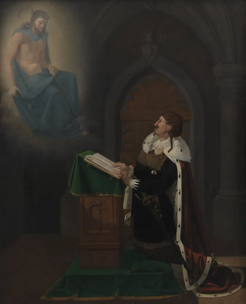 Christian IV's Vision at Rothenburg Castle, by Ditlev Blunck