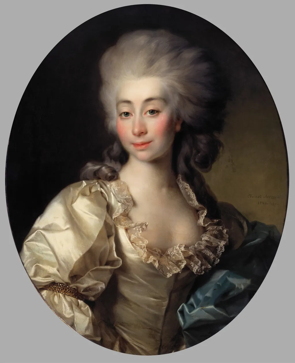 Portrait of Countess Ursula Mniszek, by Dmitry Levitzky, oil, 1792