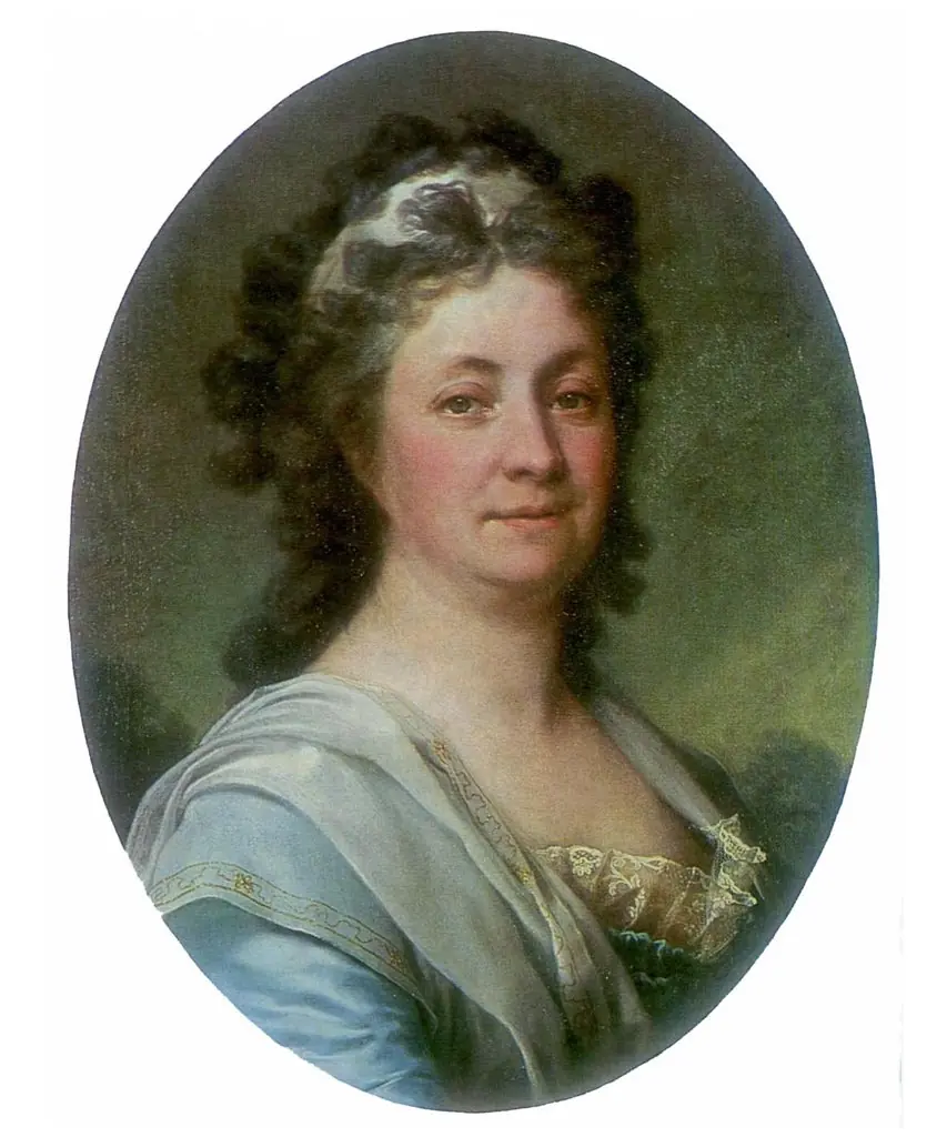 Porträt der Maria Ivanovna Myussar, by Dmitry Levitzky