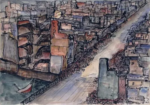 Hamburg Bombed, by Dolf Rieser