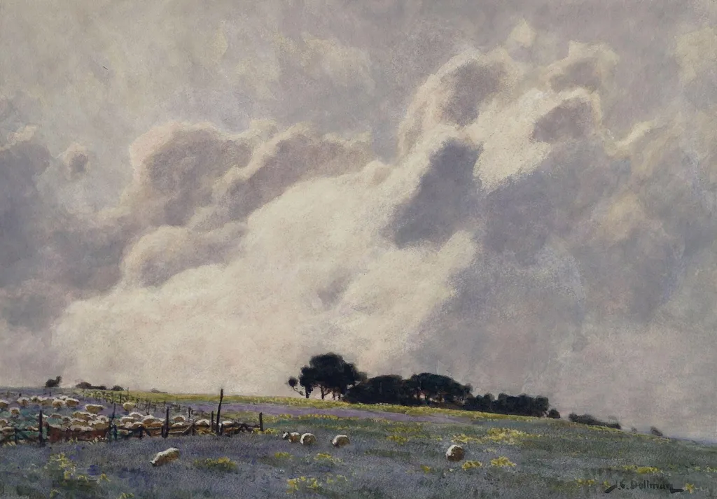 The Cloud, by Dollman, watercolor, 1875