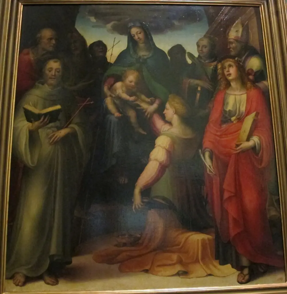 Matrimonio mistico di santa caterina, by Domenico Beccafumi