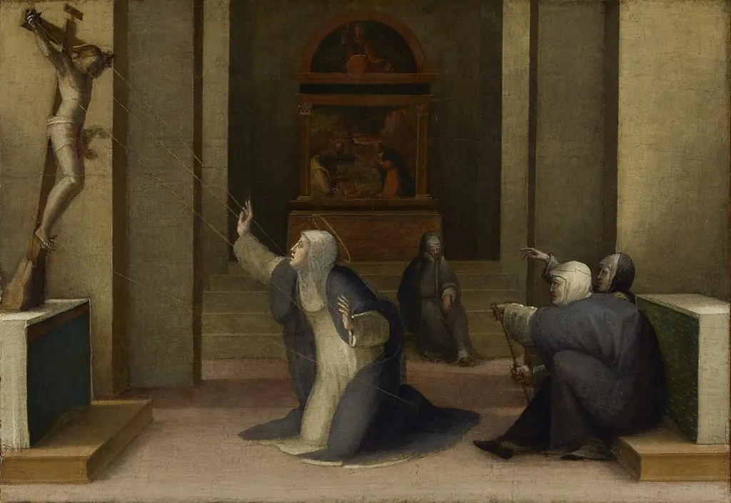 Saint Catherine of Siena Receiving the Stigmata, by Domenico Beccafumi