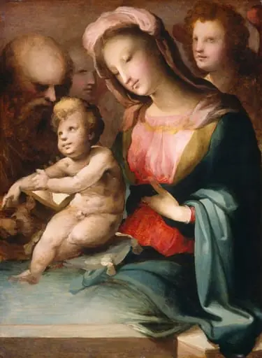 The Holy Family with Angels, by Domenico Beccafumi