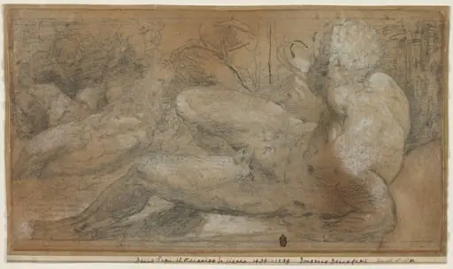 Three Male Nudes, by Domenico Beccafumi
