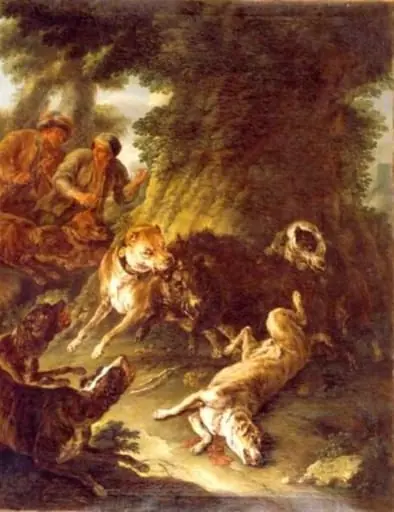Vânătoare de mistreț, by Domenico Brandi