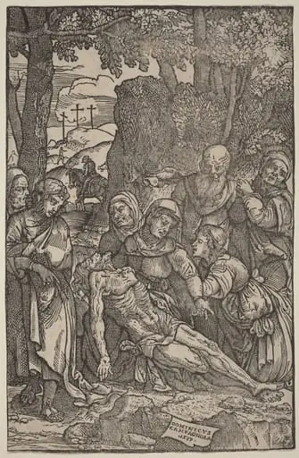 Lamentation of Christ, by Domenico Campagnola