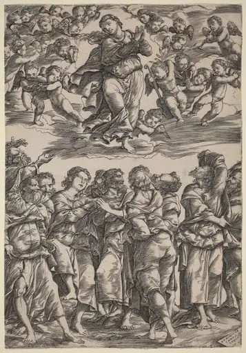 The Assumption of the Virgin, by Domenico Campagnola