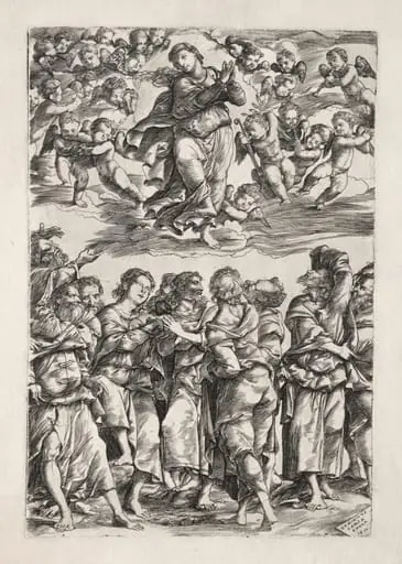 The Assumption of the Virgin, by Domenico Campagnola